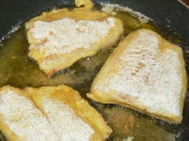 fish filets frying