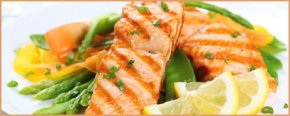 salmon with lemon and green beans