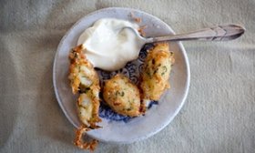Salt fish fritters by Claire Thomson