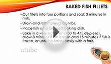 BAKED FISH FILLETS - Diabetic Recipes - Health - Easy to Learn