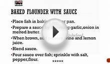 Baked Flounder With Sauce - Seafood Recipes - Health Channel